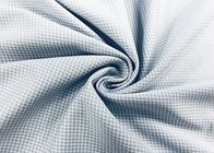 100 Prozent Polyester-Hemd-Gewebe-Gingham-Verzerrung gestricktes Grau-überprüft 130GSM