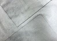 Chemiefasergewebe-Polyester-Veloursleder-Gewebe 100% für Möbel-Licht-Stein graues 290GSM