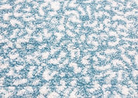 Kreis-Schleifen-weiches umfassendes Gewebe-Samt-Polyester-Vlies-blaues Weiß 340GSM