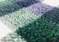Polyester 100% bequeme des Sherpa-Decken-materielles grünes Plaid-340GSM