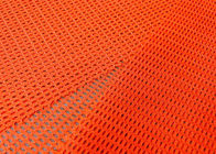 90GSM 100 Prozent Polyester-Maschen-Gewebe-für Schuh-orange rote Neonfarbe