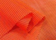 90GSM 100 Prozent Polyester-Maschen-Gewebe-für Schuh-orange rote Neonfarbe