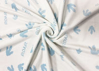 92 Prozent Polyester-8 Prozent Spandex-Superweiche für Baby-Blau-Abdrücke 260GSM