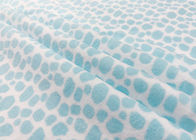 Samt-Gewebe-Vlies-materieller blauer Leopard-Druck 100% des Polyester-210GSM