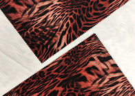 Polyester-Samt-Gewebe 260GSM Velboa für Dress Tiger Pattern 150cm Damen Breite