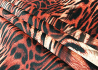 Polyester-Samt-Gewebe 260GSM Velboa für Dress Tiger Pattern 150cm Damen Breite