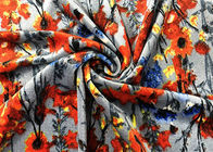 240GSM 94 Prozent-Polyester Velboa-Gewebe-Verzerrung Kintting gedruckt für Dress Blossom Damen