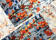 240GSM 94 Prozent-Polyester Velboa-Gewebe-Verzerrung Kintting gedruckt für Dress Blossom Damen
