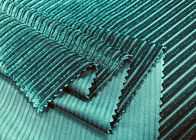 Polyester-weiches Kordsamt-Gewebe 200GSM 93%/Kleiderdunkelgrünes Kordsamt-Polsterungs-Gewebe