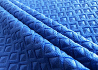 200GSM prägte Samt-Gewebe-/Sofa-Polyester-Samt-Polsterungs-Gewebe-Berliner Blau