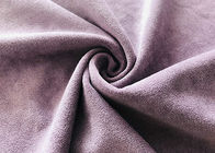 Polyester-Doppelt-Veloursleder-Material 400GSM dehnbares 92% für Kleidungs-Wasserbrotwurzel-Purpur