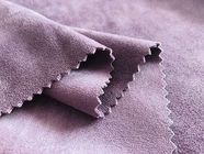 Polyester-Doppelt-Veloursleder-Material 400GSM dehnbares 92% für Kleidungs-Wasserbrotwurzel-Purpur