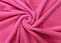 Samt-Gewebe Microfiber Polyester 260GSM 92% steuern elastisches für Spielwaren Textilneon-Rosa automatisch an
