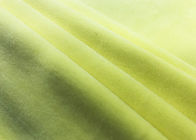 der Verzerrungs-300GSM strickendes Polyester Ausdehnungs-Samt-Gewebe-hellgelbes der Farbe92%