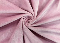des Plüsch-190GSM Breite 100% Spielzeug-Gewebe-Polyester-Verzerrungs-strickende des Rosa-160cm