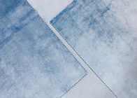 weiche Spielzeug-Gewebe-Polyester-Verzerrung gestrickte blaue Farbe 100% des Plüsch-210GSM