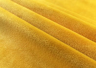 weiches Mikro-Gewebe des Polyester-220GSM/bernsteinfarbiges gelbes Samt-Gewebe für Spielwaren-Zusätze