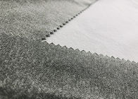 210GSM wärmen Polyester einschlagrückseite gebürstetes Polyknit-Gewebe 100% für Kleidung Heather-Grau