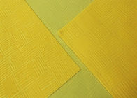 Prägeartiges Mikrosamt-Gewebe des Weiche-210GSM Polyester 100% für Hauptgewebe - Gelb