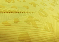 beschriftet weiches Polyester 100% prägeartiges Alphabet 210GSM Mikrosamt-Gewebe - Gelb