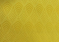 Muster-Mikrosamt-Gewebe des Weiche-210GSM Polyester 100% prägeartiges für Hauptgewebe - Gelb