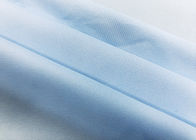 Hemd-Gewebe 100% des Polyester-130GSM mit Ausdehnungs-Arbeitskraft-hellblauer Farbe