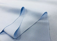 Polyester-Hemd-Gewebe-Verzerrung 100%, die deutlich für Arbeitskraft-blaue Kontrollen strickt