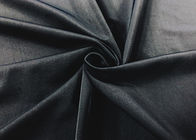 Polyester-strickendes Gewebe 200GSM 85% dehnbar für Badeanzug-schwarze Farbe