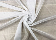 80GSM gestricktes Maschen-Gewebe für die Sportkleidung, die Weiß-Polyester 100% zeichnet