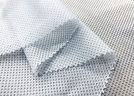 80GSM gestricktes Maschen-Gewebe für die Sportkleidung, die Weiß-Polyester 100% zeichnet