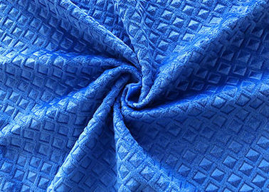 200GSM prägte Samt-Gewebe-/Sofa-Polyester-Samt-Polsterungs-Gewebe-Berliner Blau