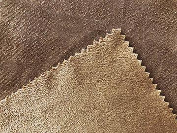 130GSM 100 Prozent Polyester gebürstete Veloursleder-Gewebe-für Kleidungs-Brown-Farbmode