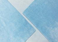 Gewebe des Plüsch-340GSM für Plüschtiere 92 Prozent-Polyester-Baby-Blau