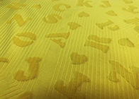 beschriftet weiches Polyester 100% prägeartiges Alphabet 210GSM Mikrosamt-Gewebe - Gelb