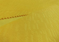 weiches Polyester 100% prägeartiges Mikrosamt-Gewebe des Muster-210GSM - Gelb