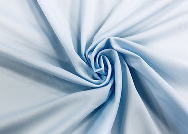 Hemd-Gewebe 100% des Polyester-130GSM mit Ausdehnungs-Arbeitskraft-hellblauer Farbe