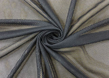 Maschen-Gewebe 100% des Polyester-60GSM gestrickt für die Sportkleidung, die Schwarzes zeichnet